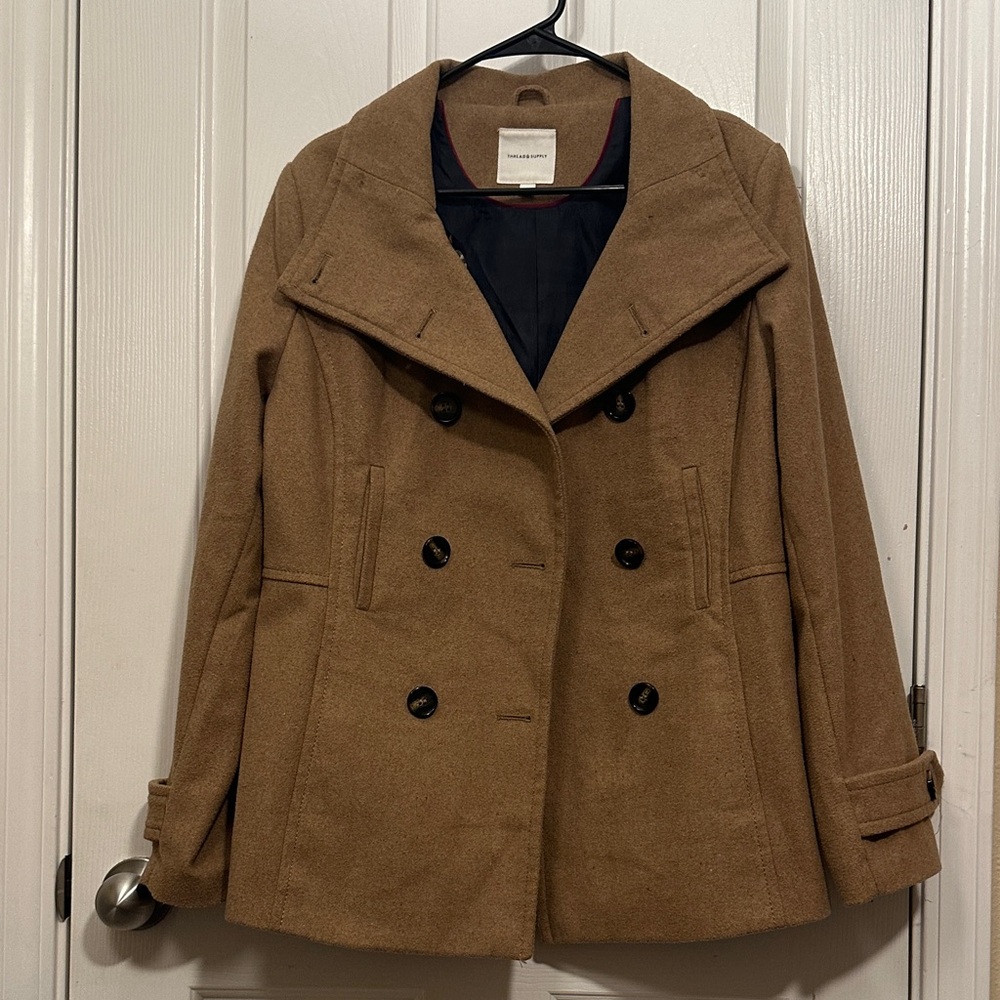 Thread & Supply Camel Peacoat